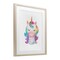 Stupell Industries Unicorn Nursery Fantasy Animal Framed Print Under Glass, design by LSR Design Studio
